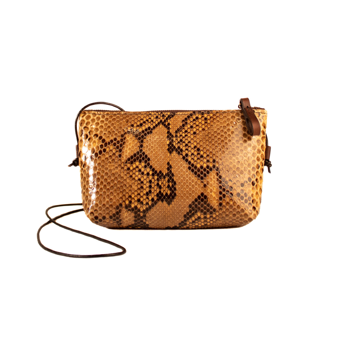 Yellow Rock Malvetta – small python crossbody bag