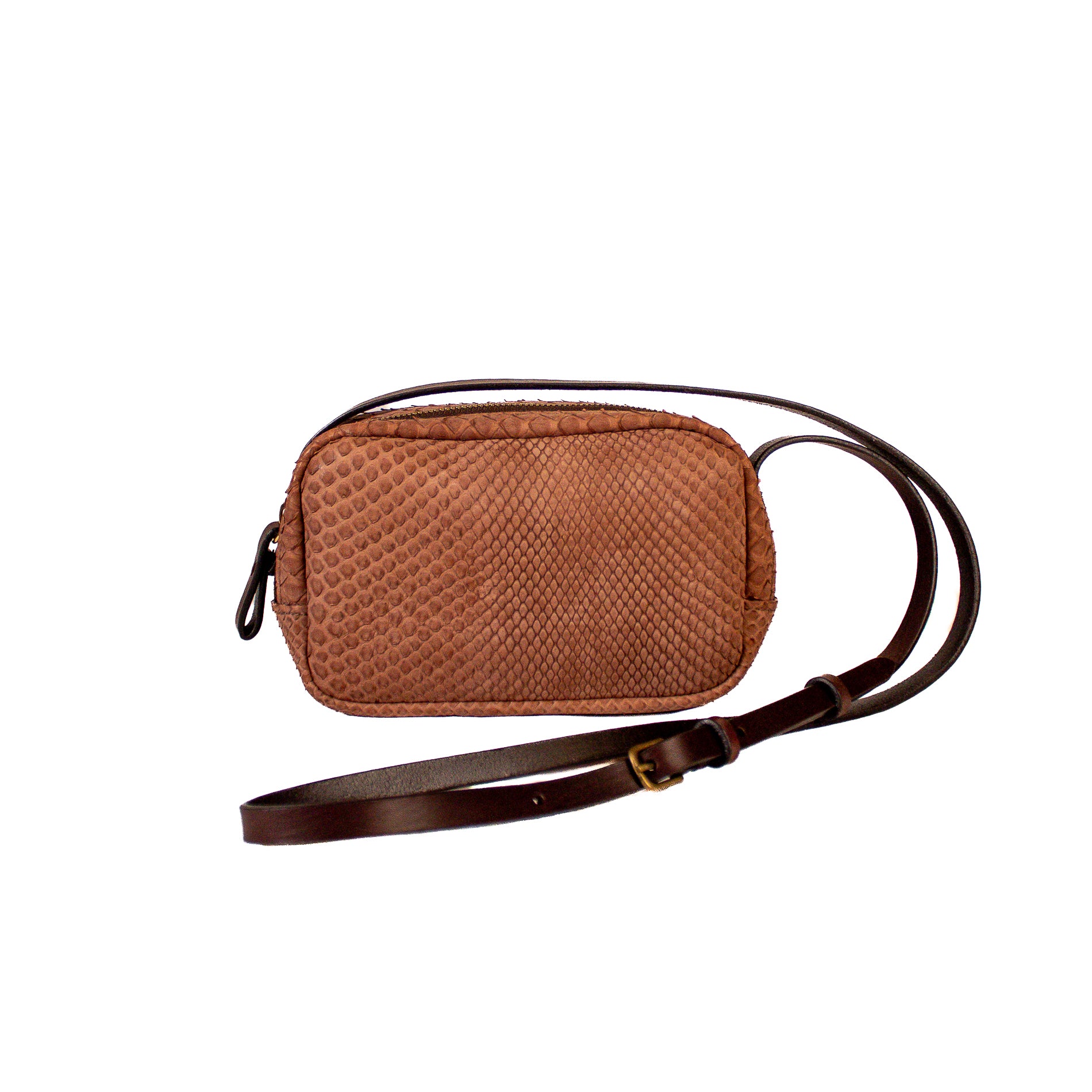 Petra mauve - python shoulder bag