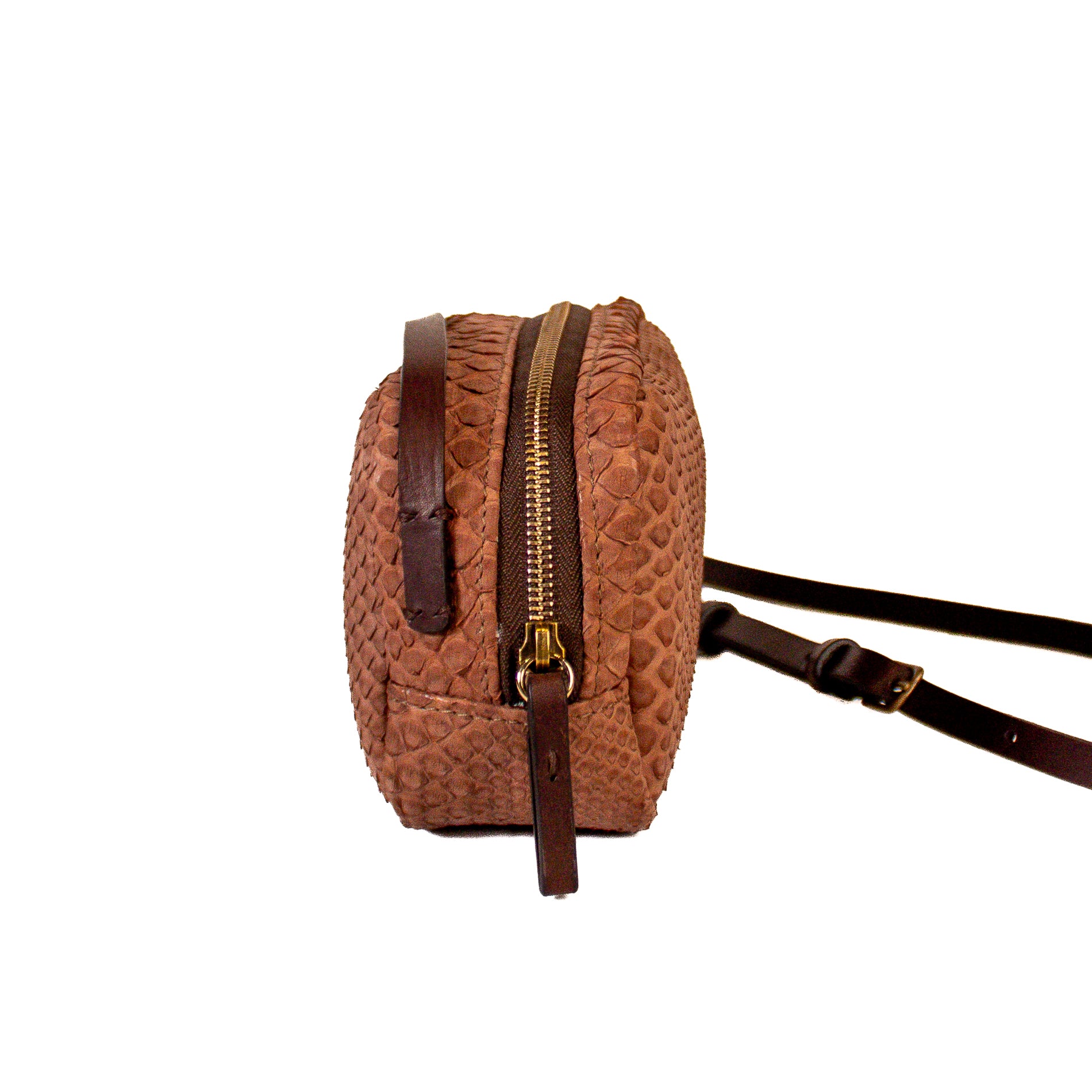 Petra mauve - python shoulder bag