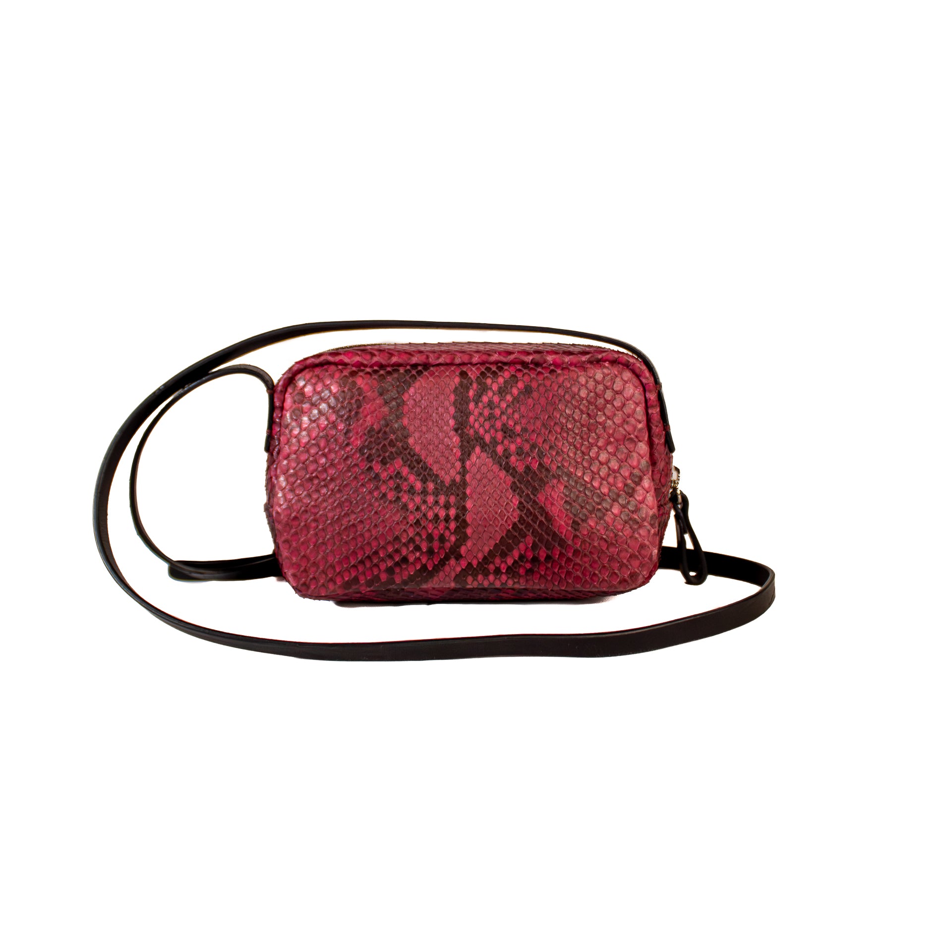 Petra mauve - python shoulder bag