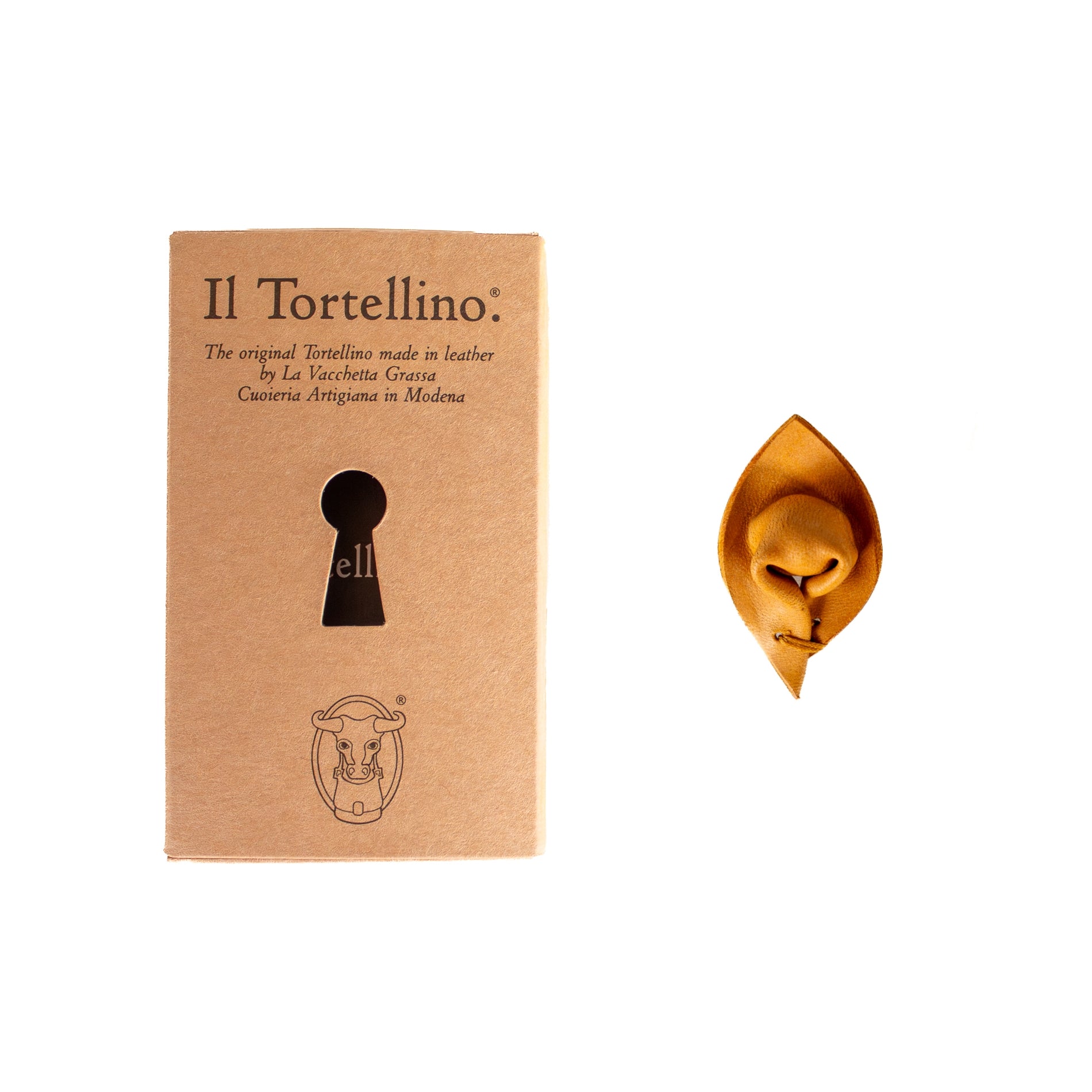 Tortellino calamita in cuoio