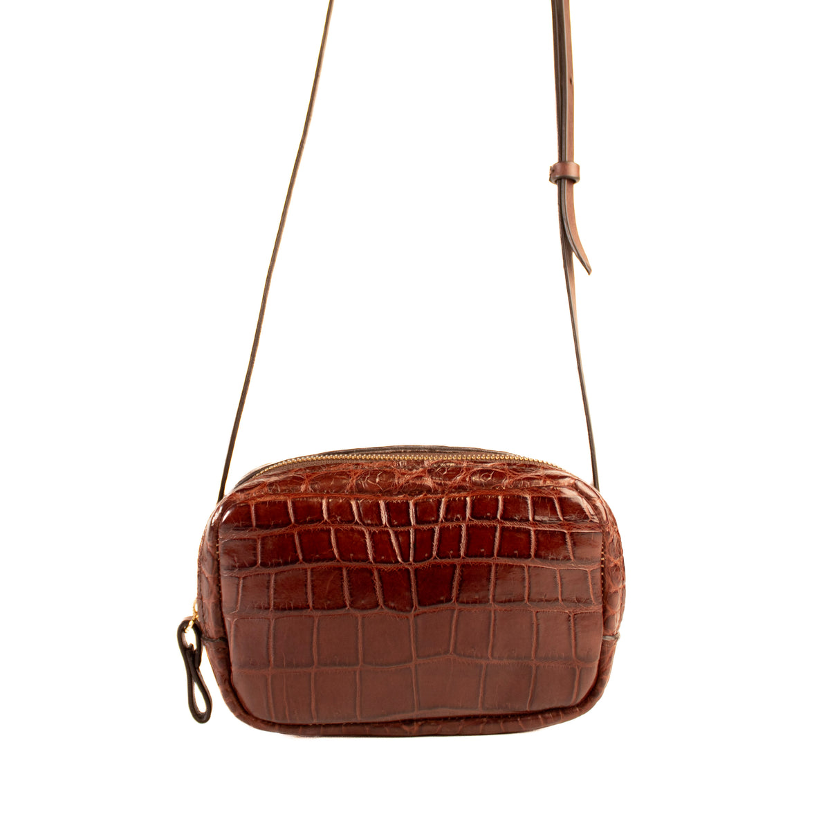 Petra – small crocodile crossbody bag