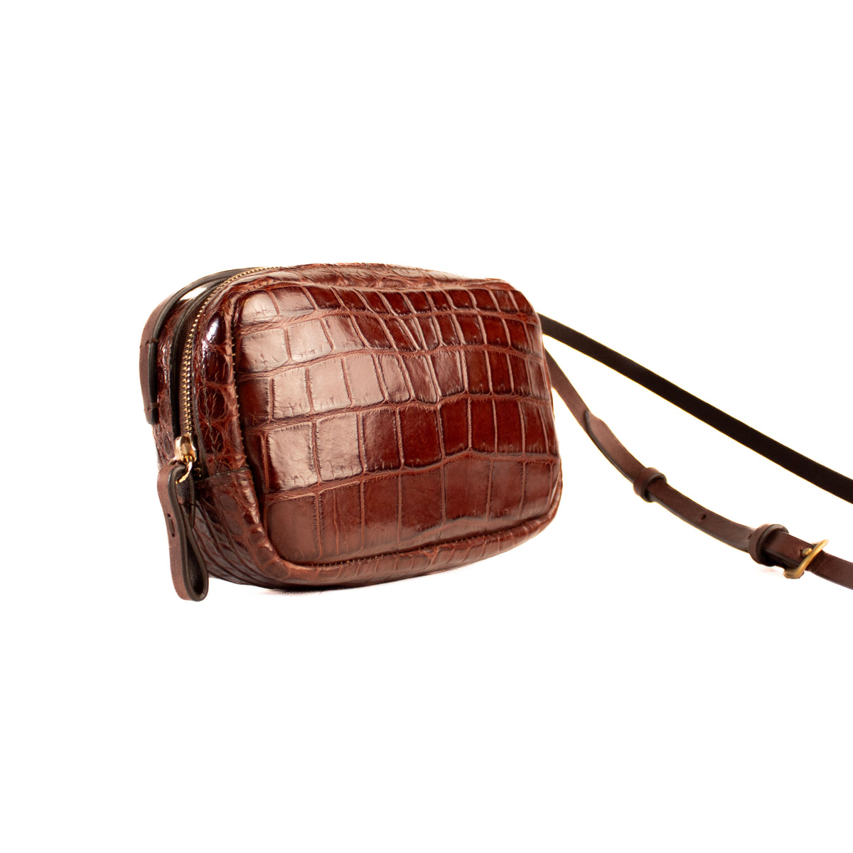 Petra – small crocodile crossbody bag