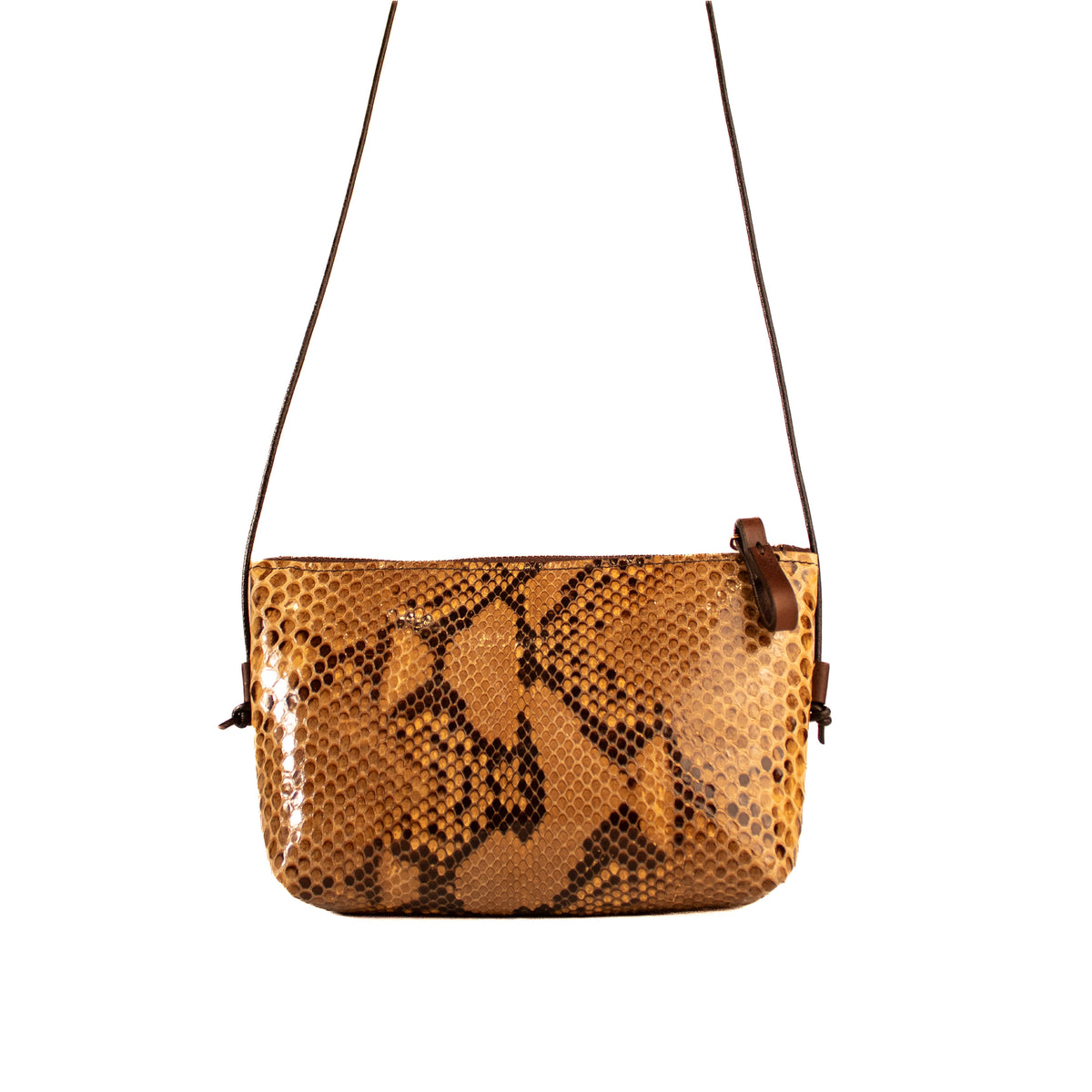 Yellow Rock Malvetta – small python crossbody bag