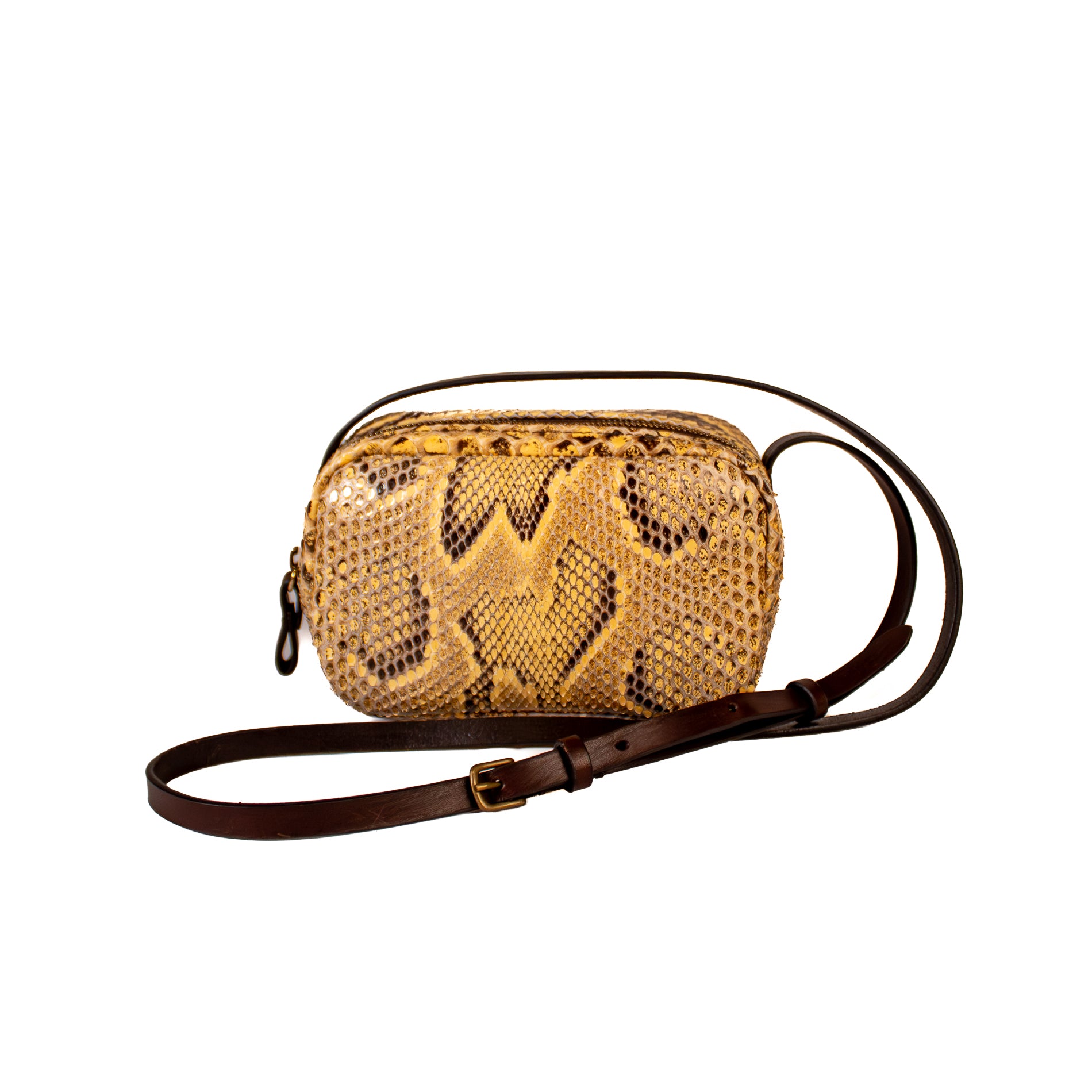Petra mauve - python shoulder bag