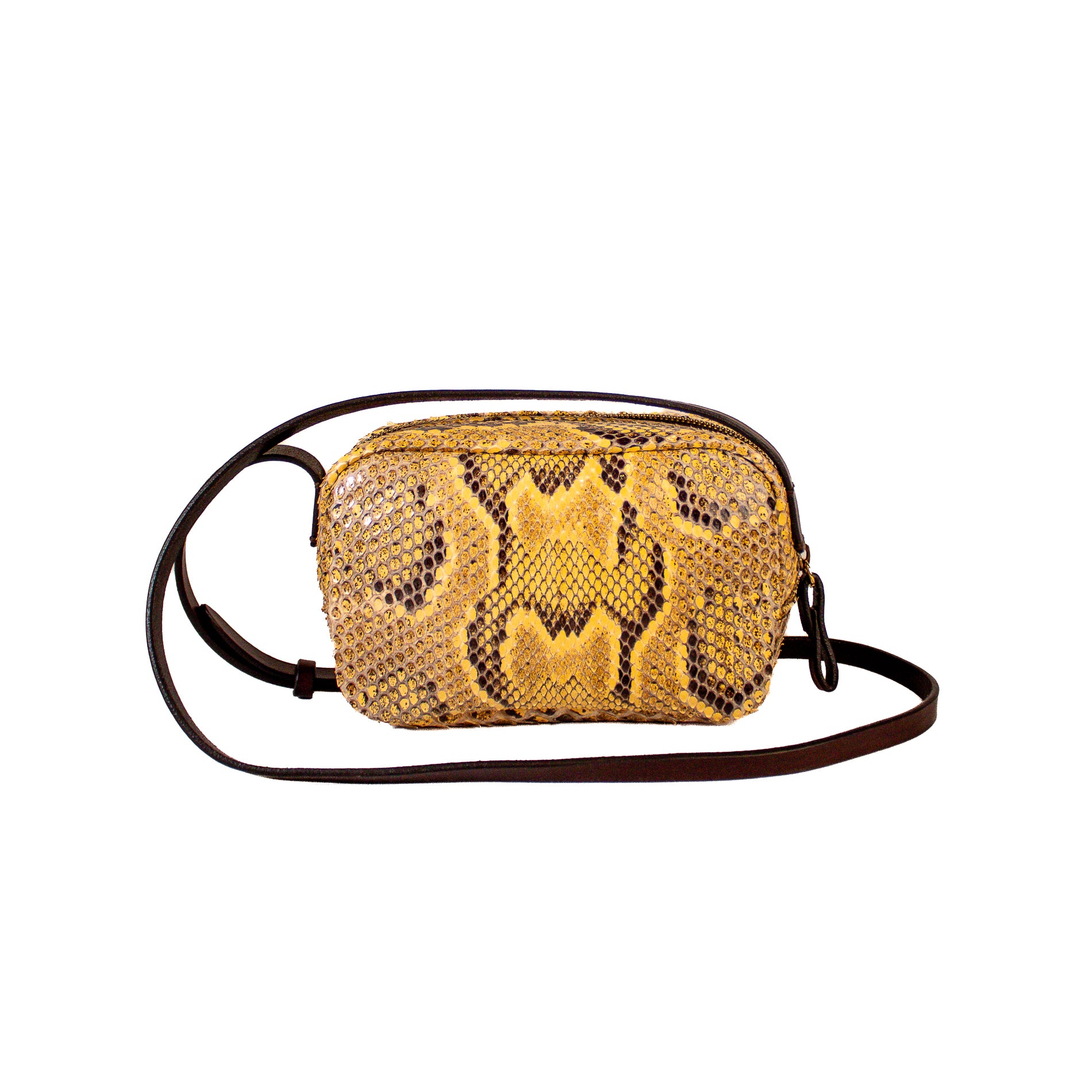 Petra mauve - python shoulder bag